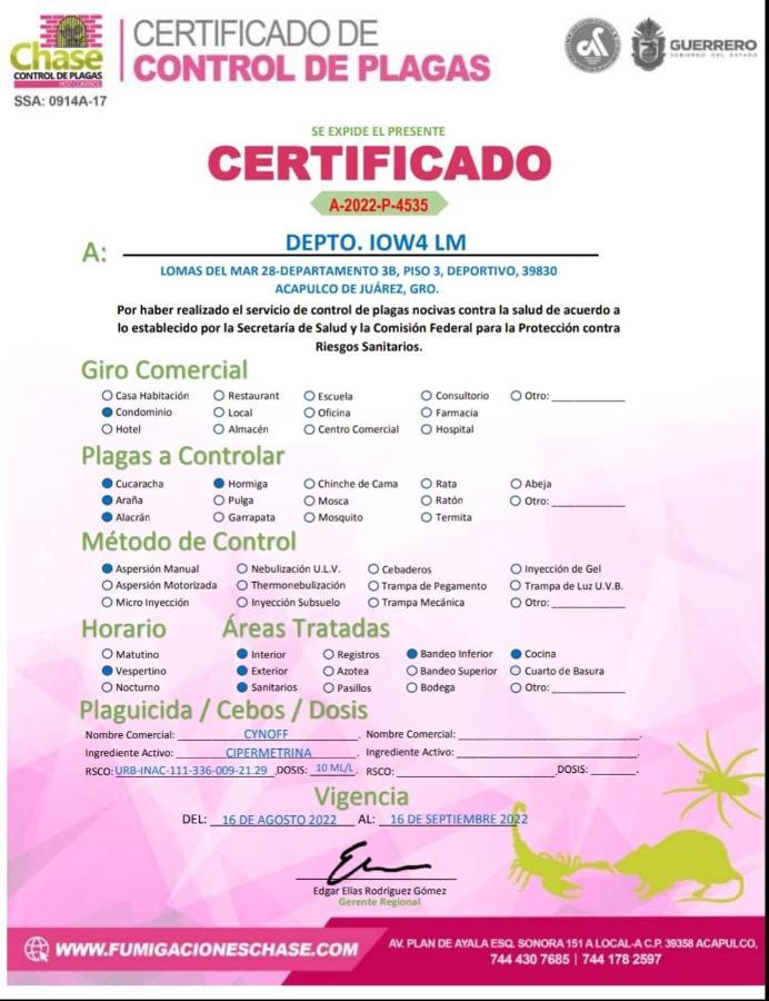 Iow4 Lm Yoga Lounge Lejlighed Acapulco Eksteriør billede